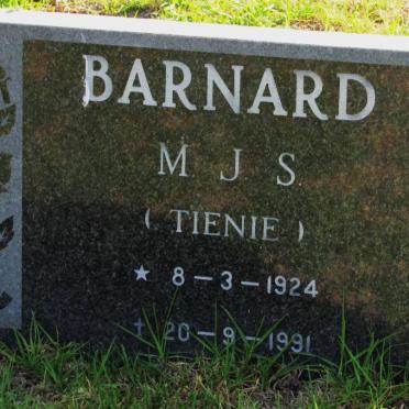 BARNARD M.J.S. 1924-1991