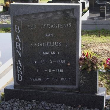 BARNARD Cornelius J. 1954-1991