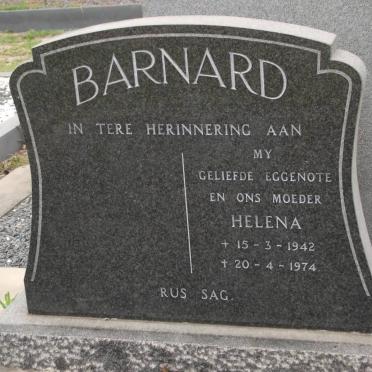 BARNARD Helena 1942-1974