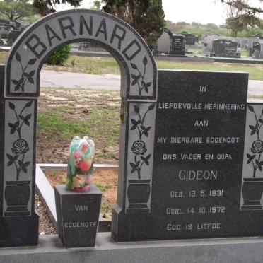 BARNARD Gideon 1931-1972