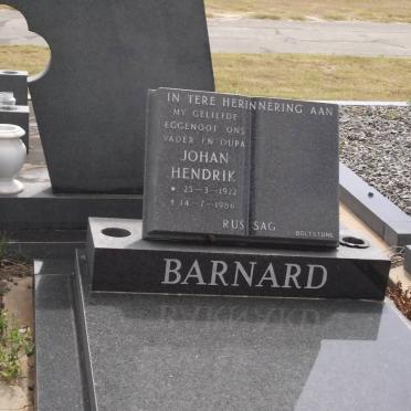 BARNARD Johan Hendrik 1922-1986