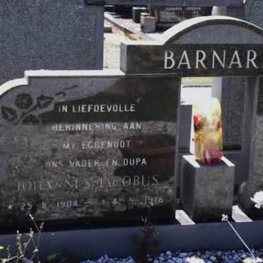 BARNARD Johannes Jacobus 1904-1978
