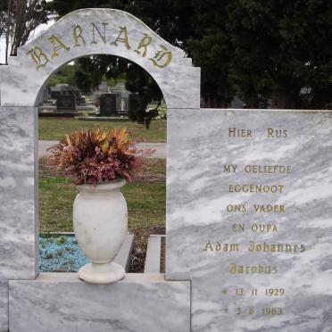 BARNARD Adam Johannes Jacobus 1929-1983