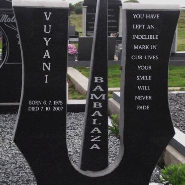 BAMBALAZA Vuyani 1975-2007