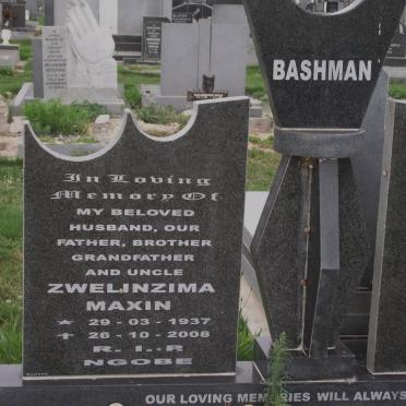 BASHMAN Zwelinzima Maxin 1937-2008