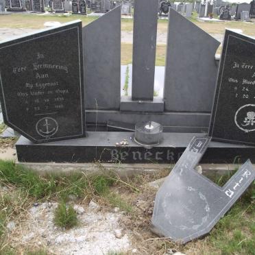BENECKE Jackie 1935-1986 &amp; Rita 1926-1987