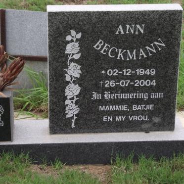BECKMANN Ann 1949-2004