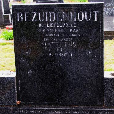 BEZUIDENHOUT Mattheus Peterus