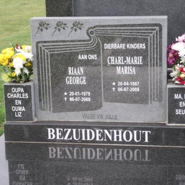 BEZUIDENHOUT Riaan George 1979-2008 :: BEZUIDENHOUT Charl-Marie Marisa 1987-2008