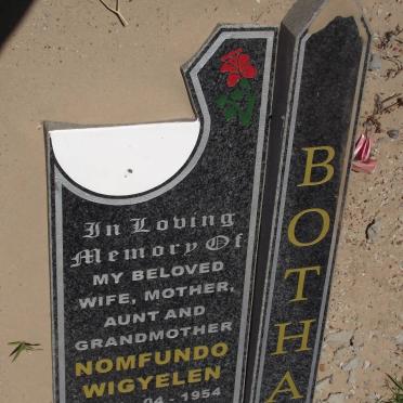 BOTHA Nomfundo Wigyelen 1954-2012