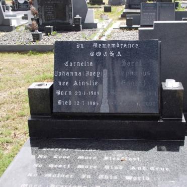 BOTHA Sarel Stephanus 1911-2002 &amp; Cornelia Johanna AINSLIE 1909-1985