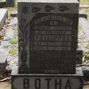 BOTHA Philippus 1894-1963