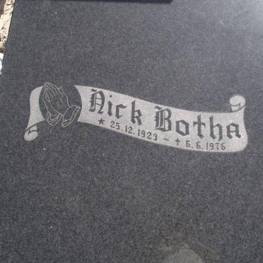 BOTHA Nick 1923-1976
