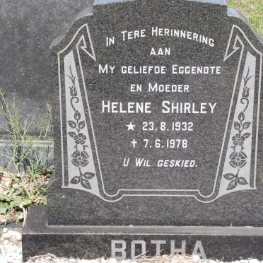 BOTHA Helene Shirley 1932-1978