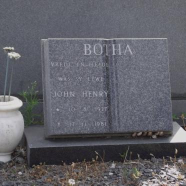 BOTHA John Henry 1927-1981