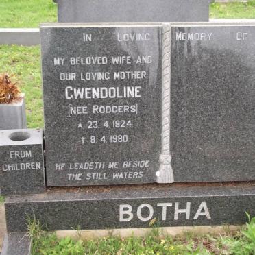 BOTHA Gwendoline nee ROGERS 1924-1980