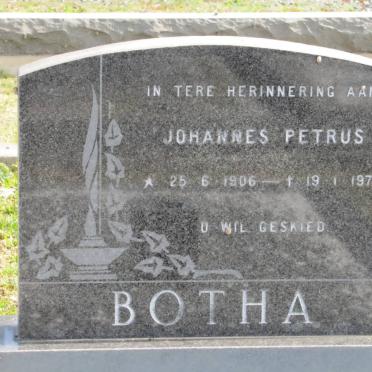 BOTHA Johannes Petrus 1906-1976