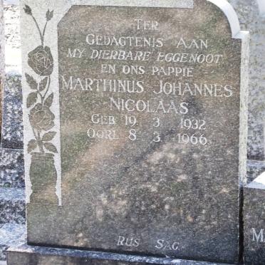BOTHA Marthinus Johannes Nicolaas 1932-1966