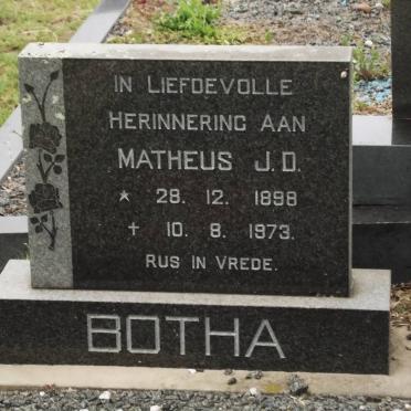BOTHA Matheus J.D. 1898-1973