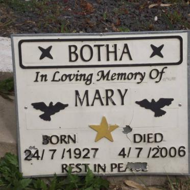 BOTHA Mary 1927-2006