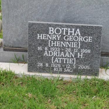 BOTHA Henry George 1933-1998 :: BOTHA Adriaan H. 1929-2005