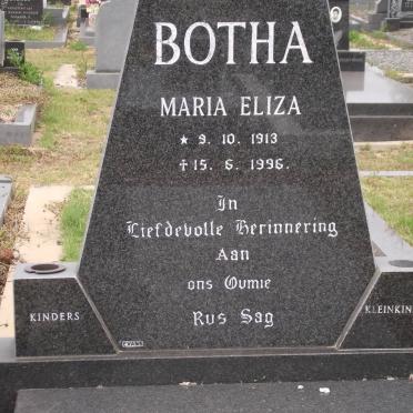 BOTHA Maria Eliza 1913-1996