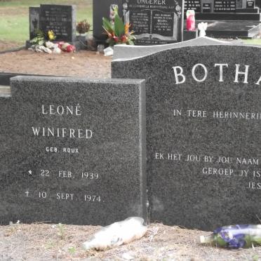 BOTHA Leoné Winifred nee ROUX 1939-1974