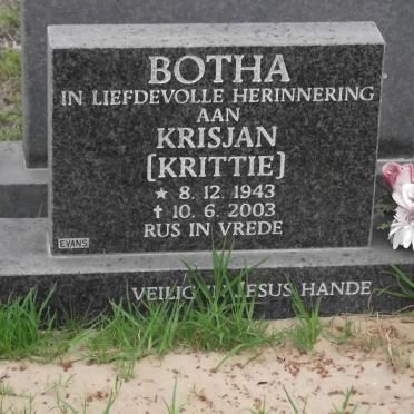 BOTHA Krisjan 1943-2003
