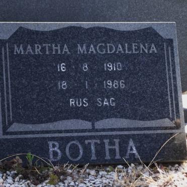 BOTHA Martha Magdalena 1910-1986