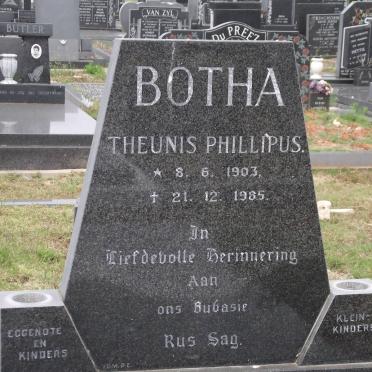 BOTHA Theunis Phillipus 1903-1985
