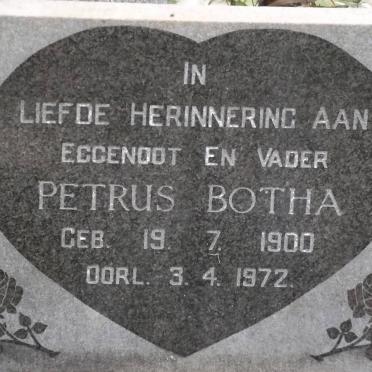 BOTHA Petrus 1900-1972