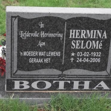 BOTHA Hermina Selomé 1932-2006