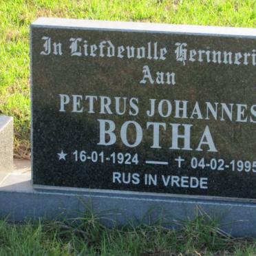 BOTHA Petrus Johannes 1924-1995