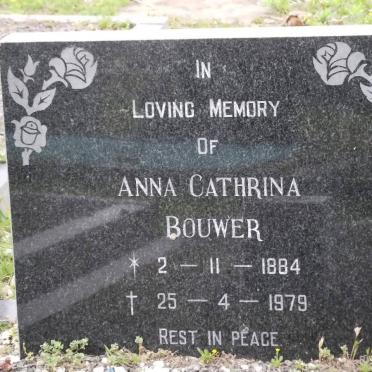 BOUWER Anna Cathrina 1884-1979