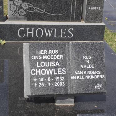 CHOWLES Louisa 1932-2003