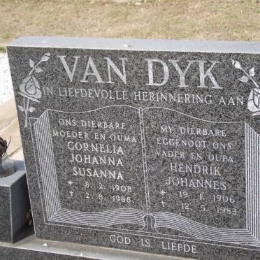DYK Hendrik Johannes, van 1906-1983 &amp; Cornelia Johanna Susanna 1908-1986