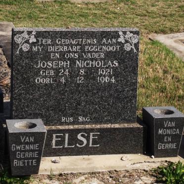 ELSE Joseph Nicholas 1921-1964
