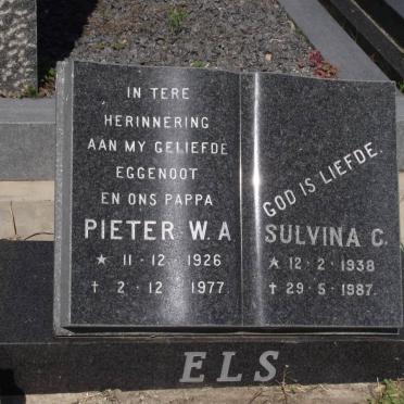ELS Pieter W.A. 1926-1977 &amp; Sulvina C. 1938-1987