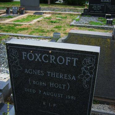 FOXCROFT Agnes Theresa nee HOLT -1981