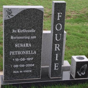 FOURIE Susara Petronellla 1917-2004