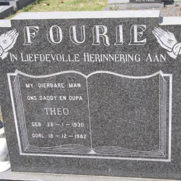 FOURIE Theo 1930-1982