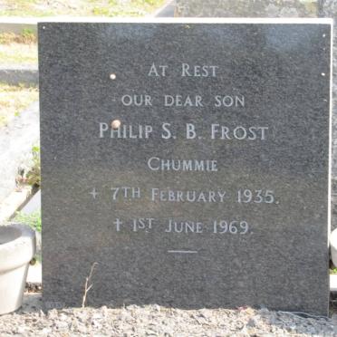 FROST Philip S.B. 1935-1969