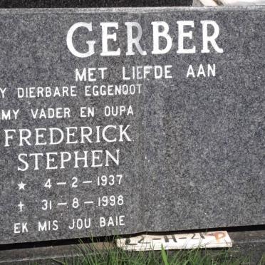 GERBER Frederick Stephen Edward 1937-1998
