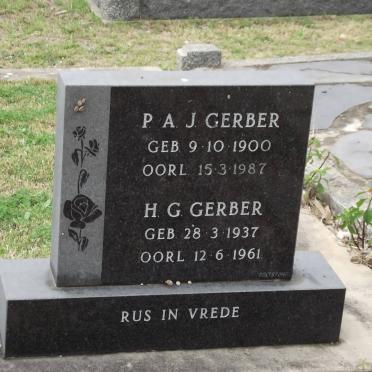 GERBER P.A.J. 1900-1987 :: GERBER H.G. 1937-1961
