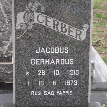 GERBER Jacobus Gerhardus 1919-1973