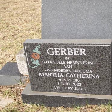 GERBER Martha Catherina 1910-2002