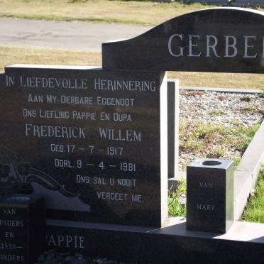 GERBER Frederick Willem 1917-1981