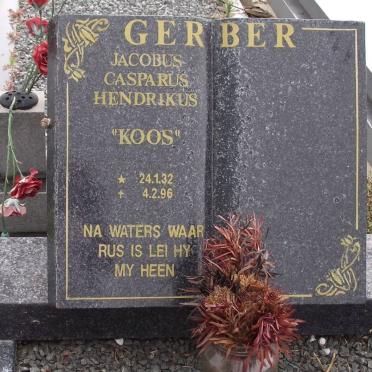 GERBER Jacobus Casparus Hendrikus 1932-1996