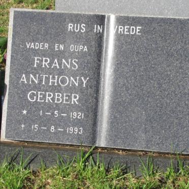 GERBER Frans Anthony 1921-1993