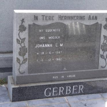 GERBER Johanna C.M. 1947-1982